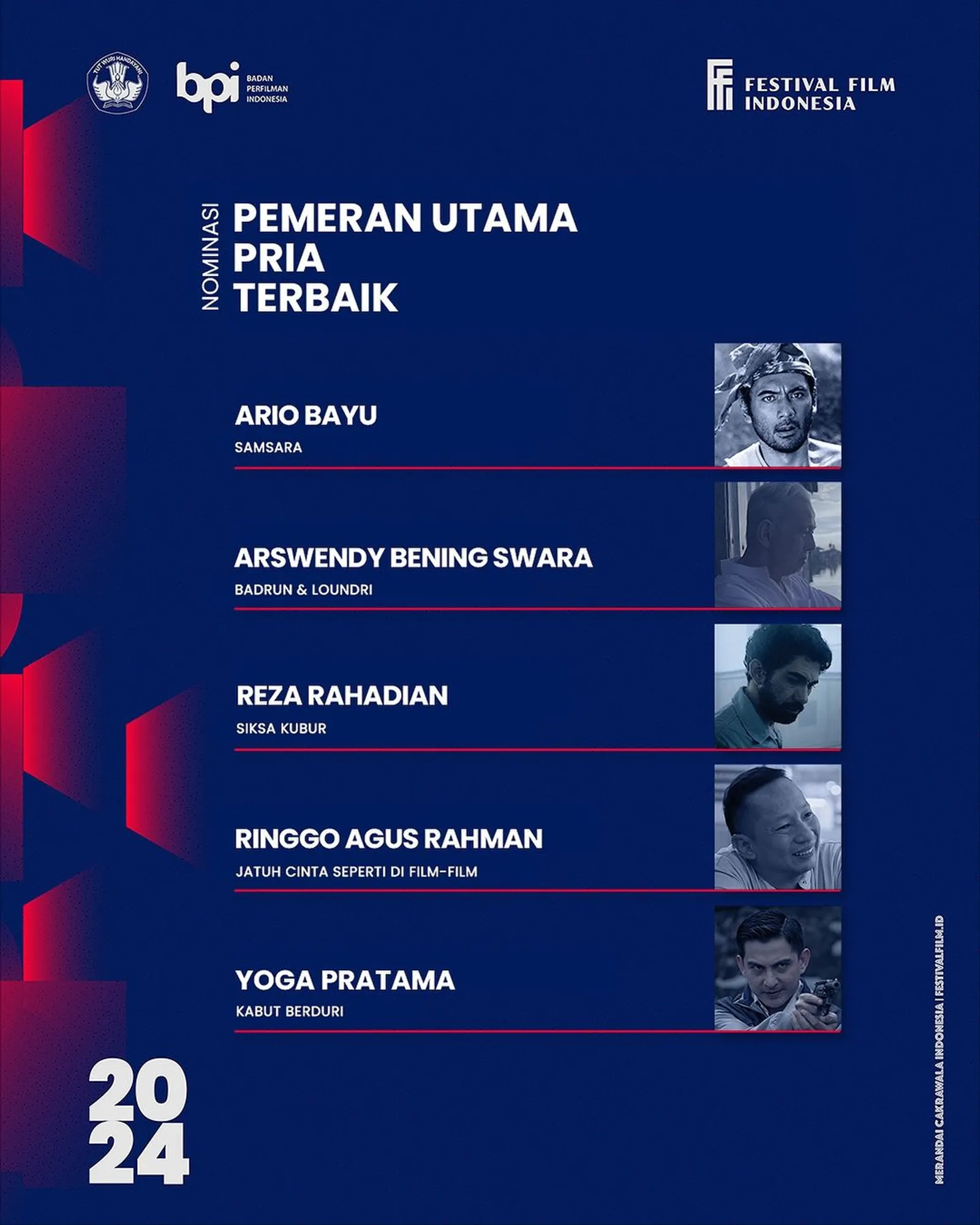 Nominasi Festival Film Indonesia 2024, Ada Jagoanmu?