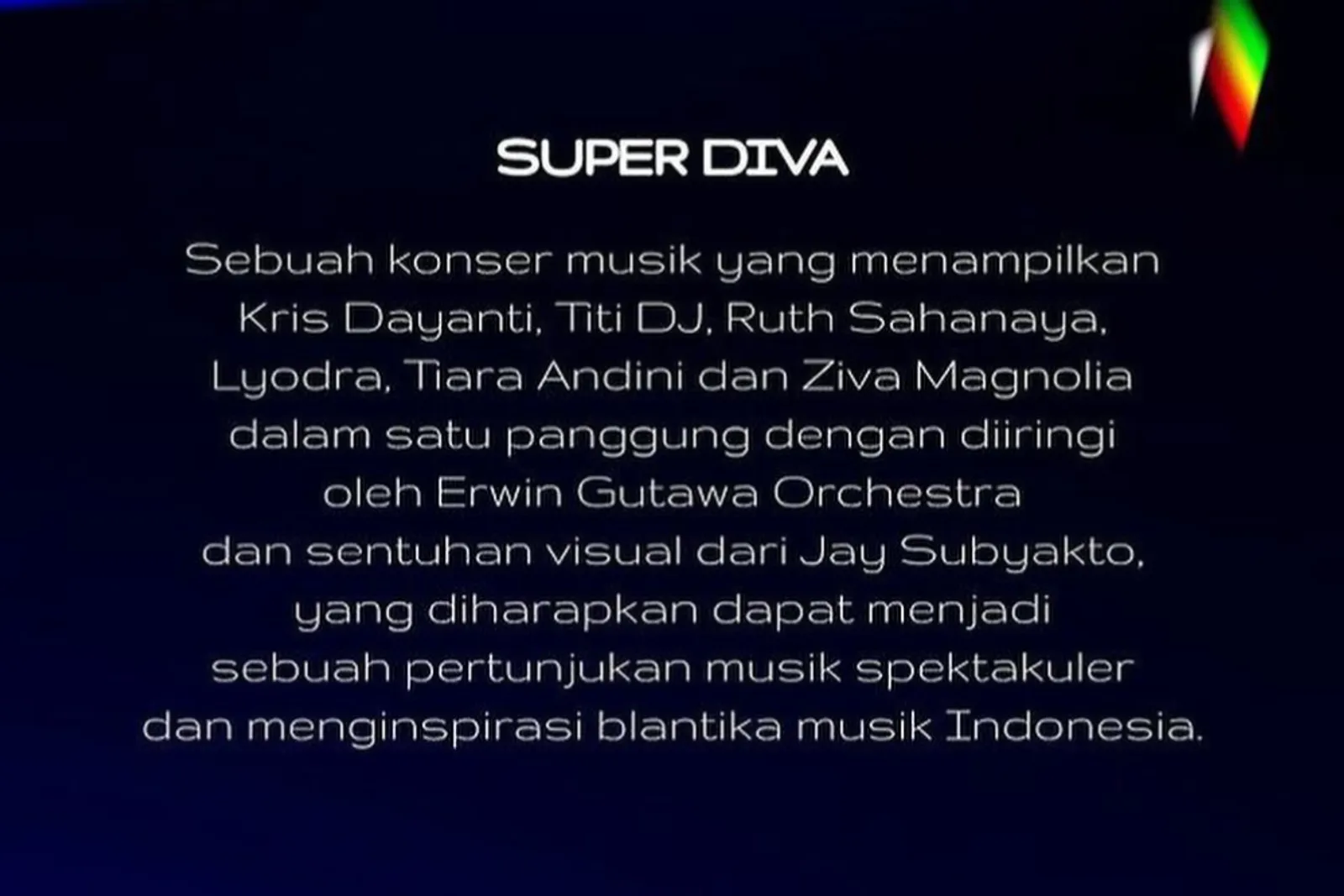 Konser SUPER DIVA Diundur, ini Tanggal Barunya!