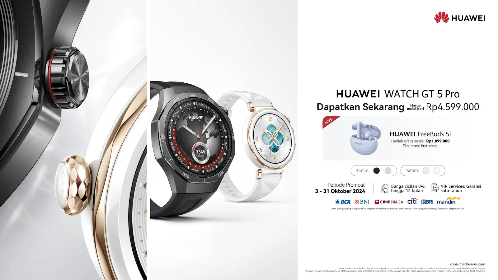 Nggak Cuma Fashionable, ini 5 Fitur Unggulan HUAWEI WATCH GT 5 Series