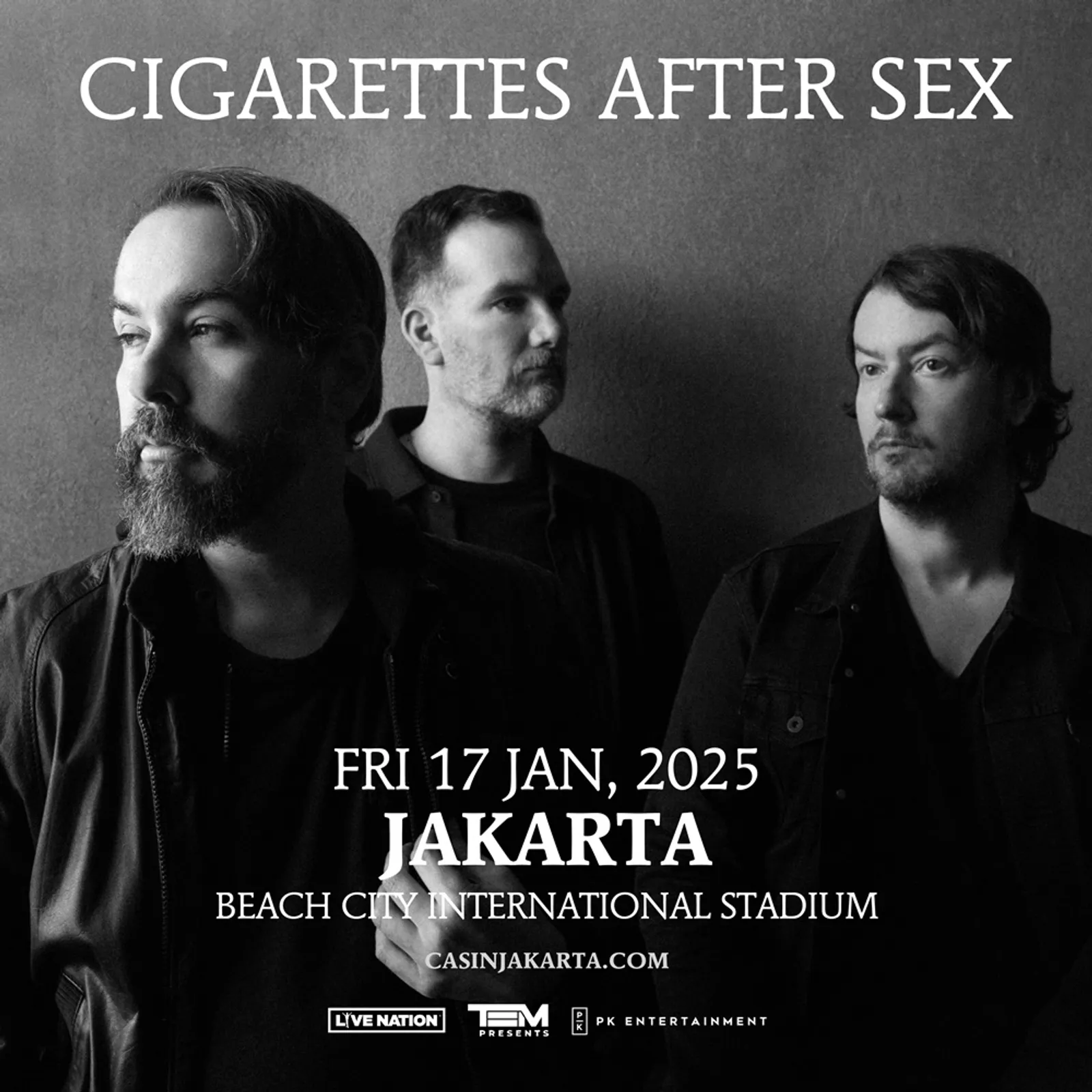 Tiket Cigarettes After Sex "X's World Tour 2025" Berikan Kategori Baru