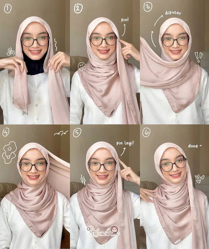 5 Tutorial Pashmina Menutup Dada yang Anggun dan Menawan