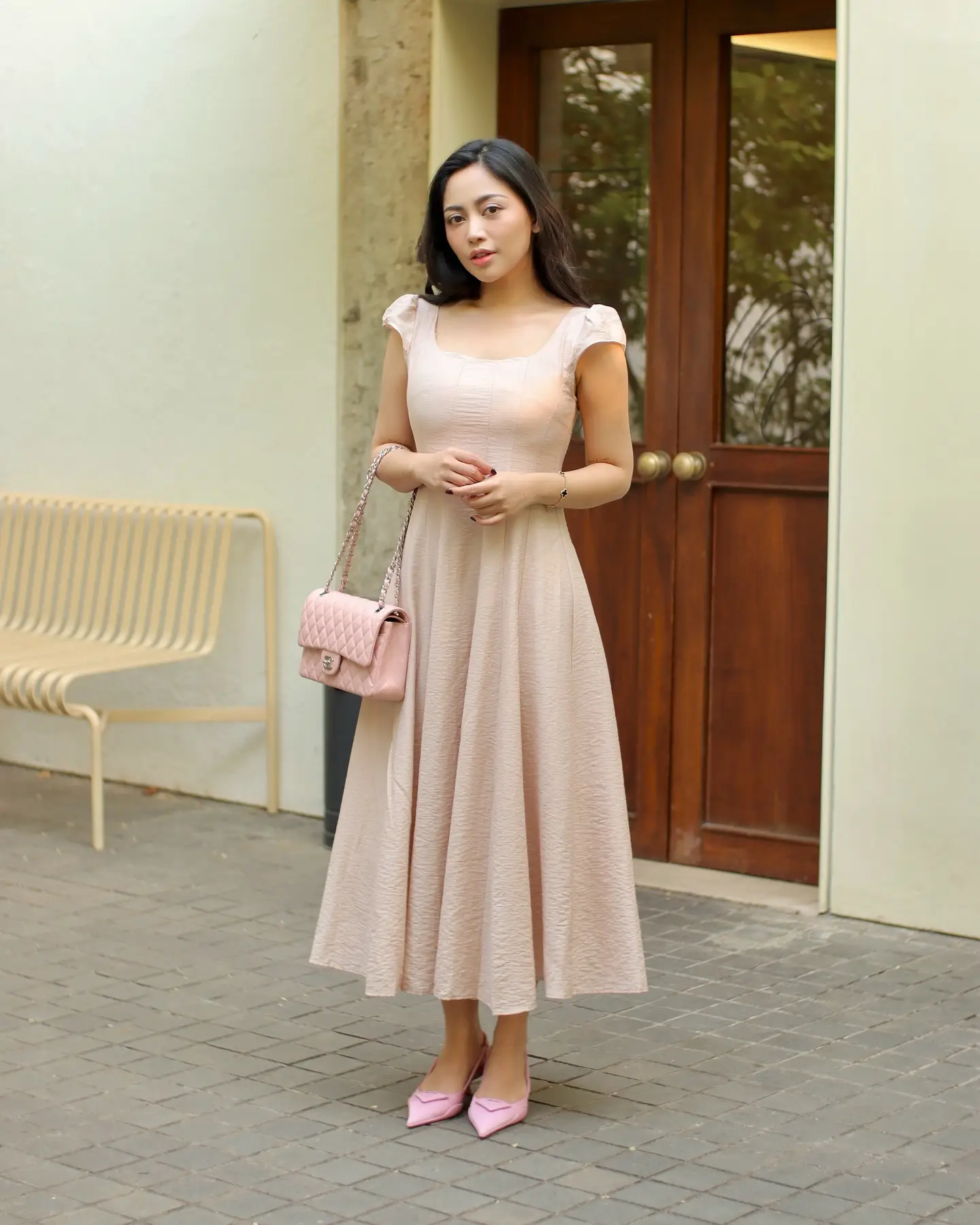 8 Model Dress Pesta Simple Elegan a la Selebgram Indonesia