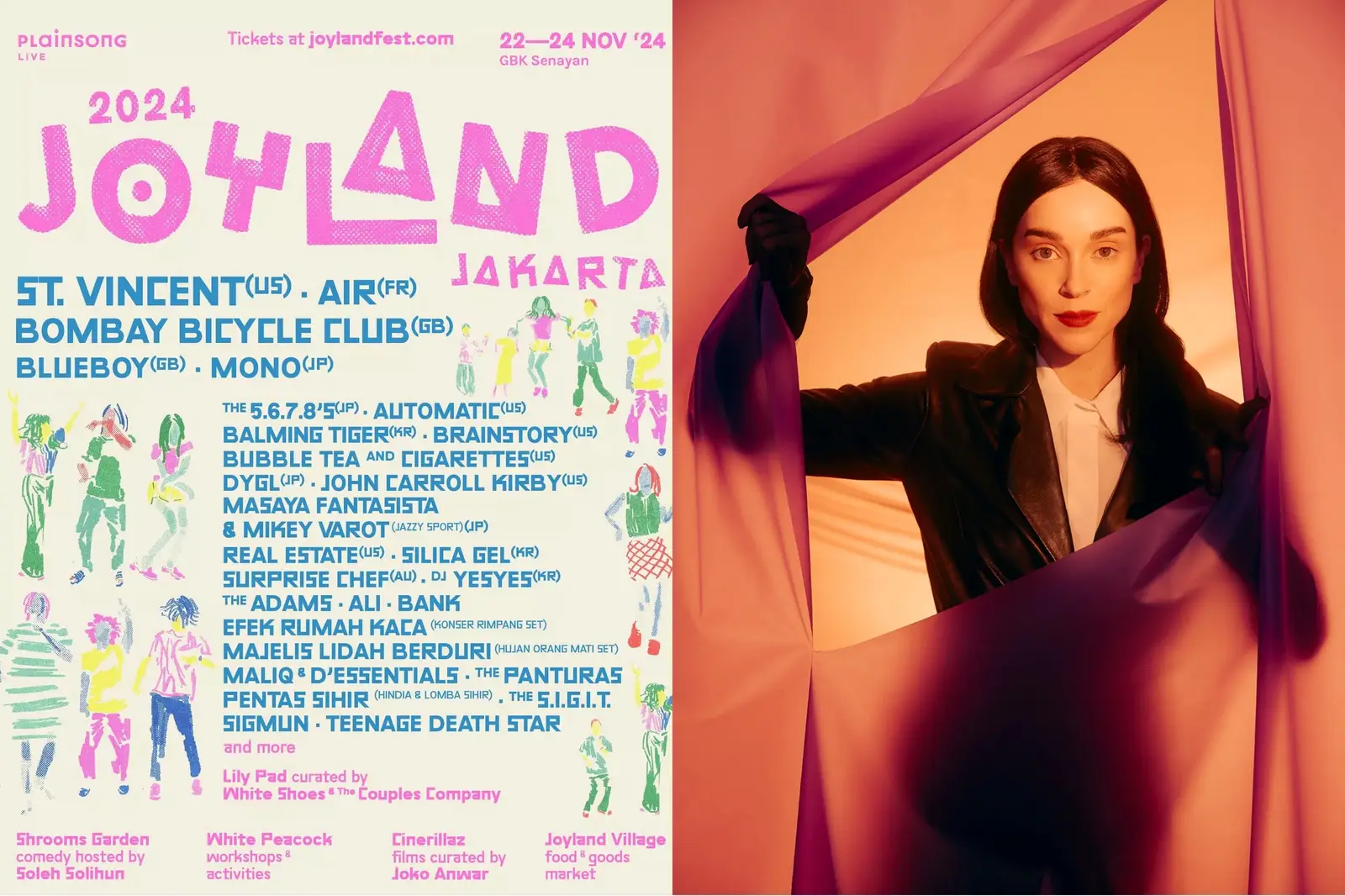 Joyland Festival 2024 Hadirkan St. Vincent Jadi Bintang Utama