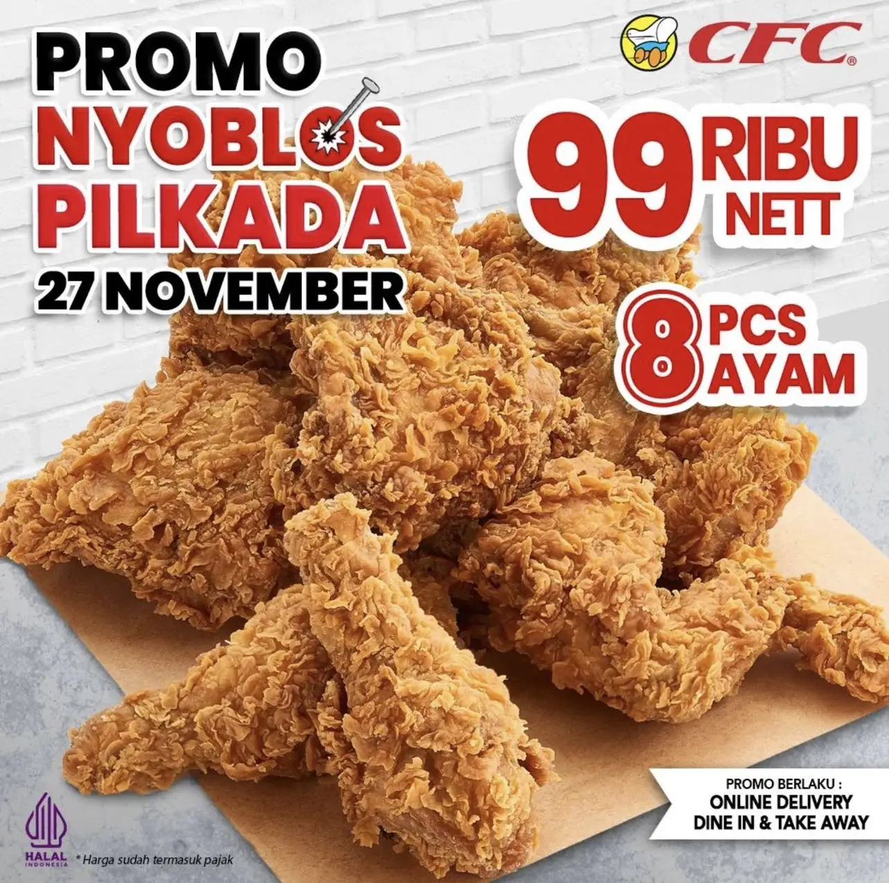 27 Promo Restoran yang Sambut Pilkada 2024, Buruan Serbu!