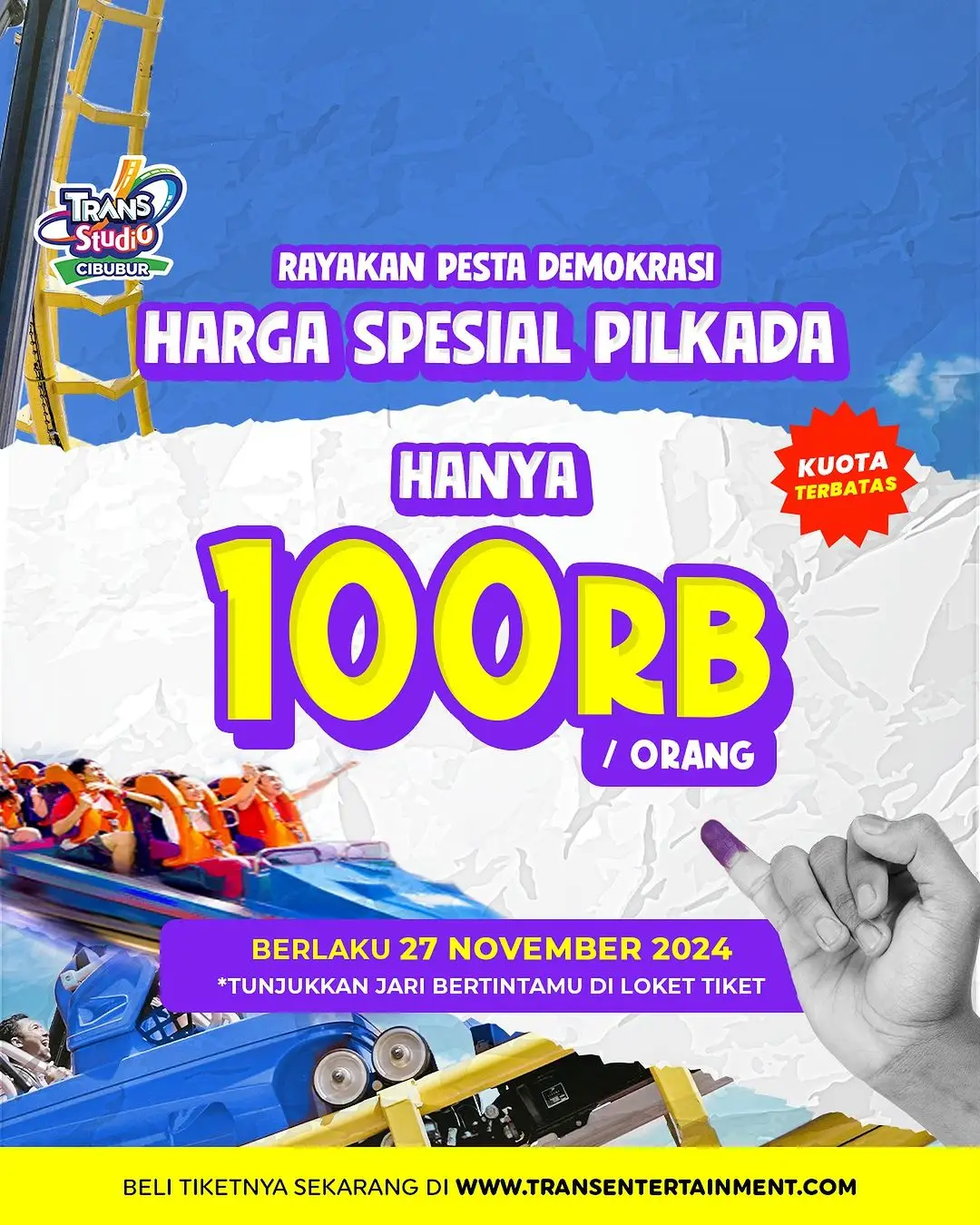 Promo Tempat Hiburan Hari Pilkada 2024, Yuk Nyoblos!