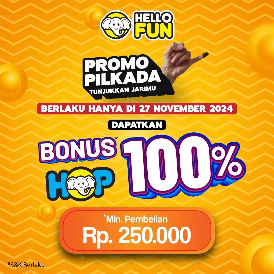 Promo Tempat Hiburan Hari Pilkada 2024, Yuk Nyoblos!