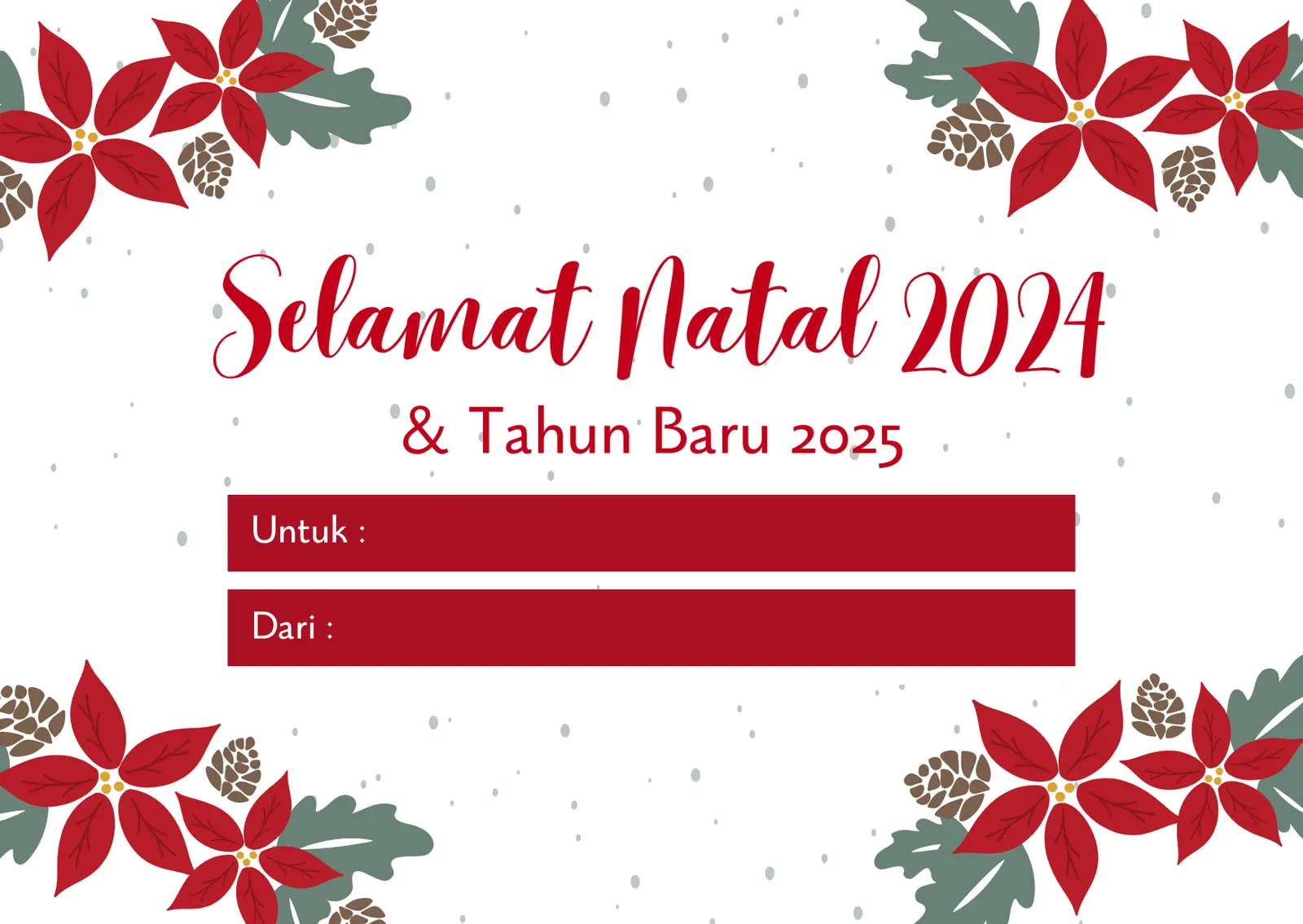 10 Desain Kartu Ucapan Natal dan Tahun Baru 2024