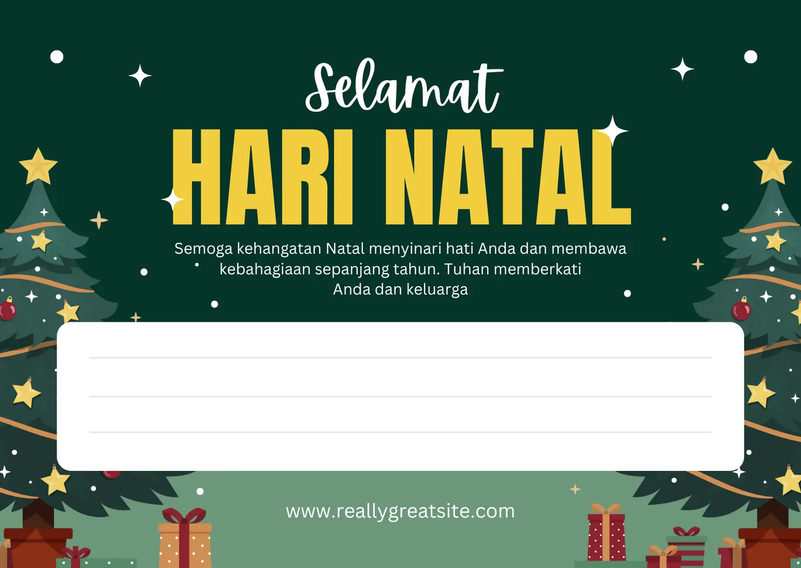 10 Desain Kartu Ucapan Natal dan Tahun Baru 2024