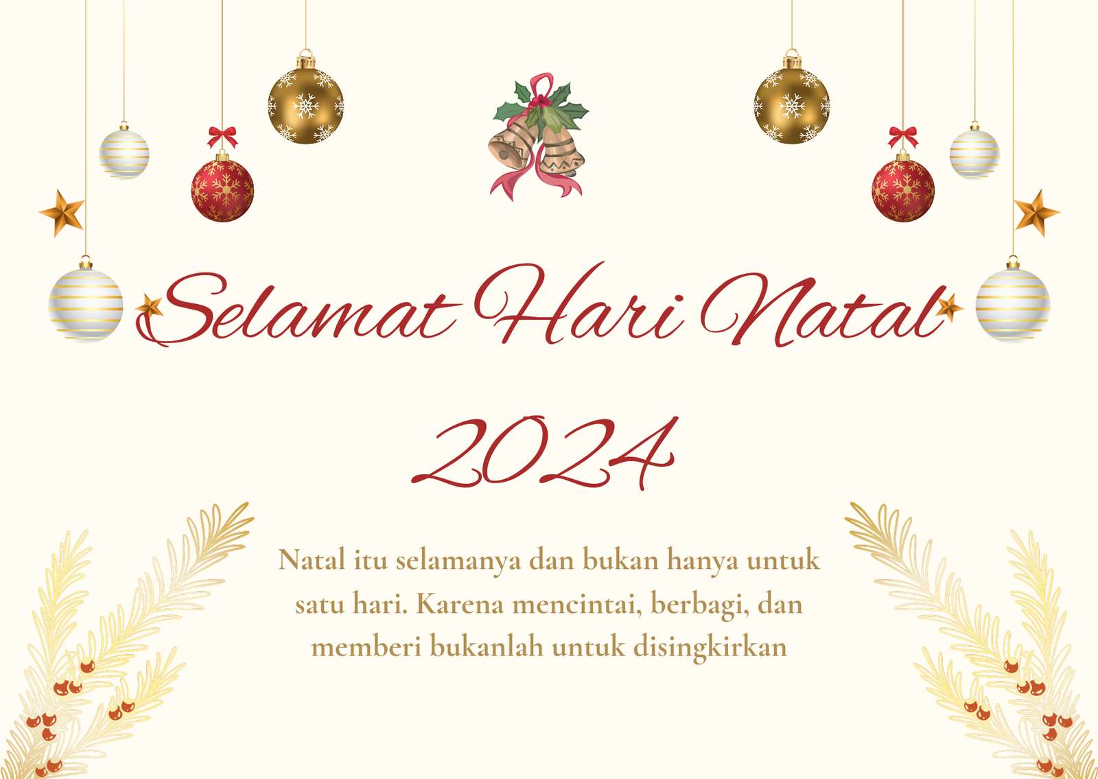 16 Contoh Kartu Ucapan Natal 2024 yang Penuh Makna dan Pesan