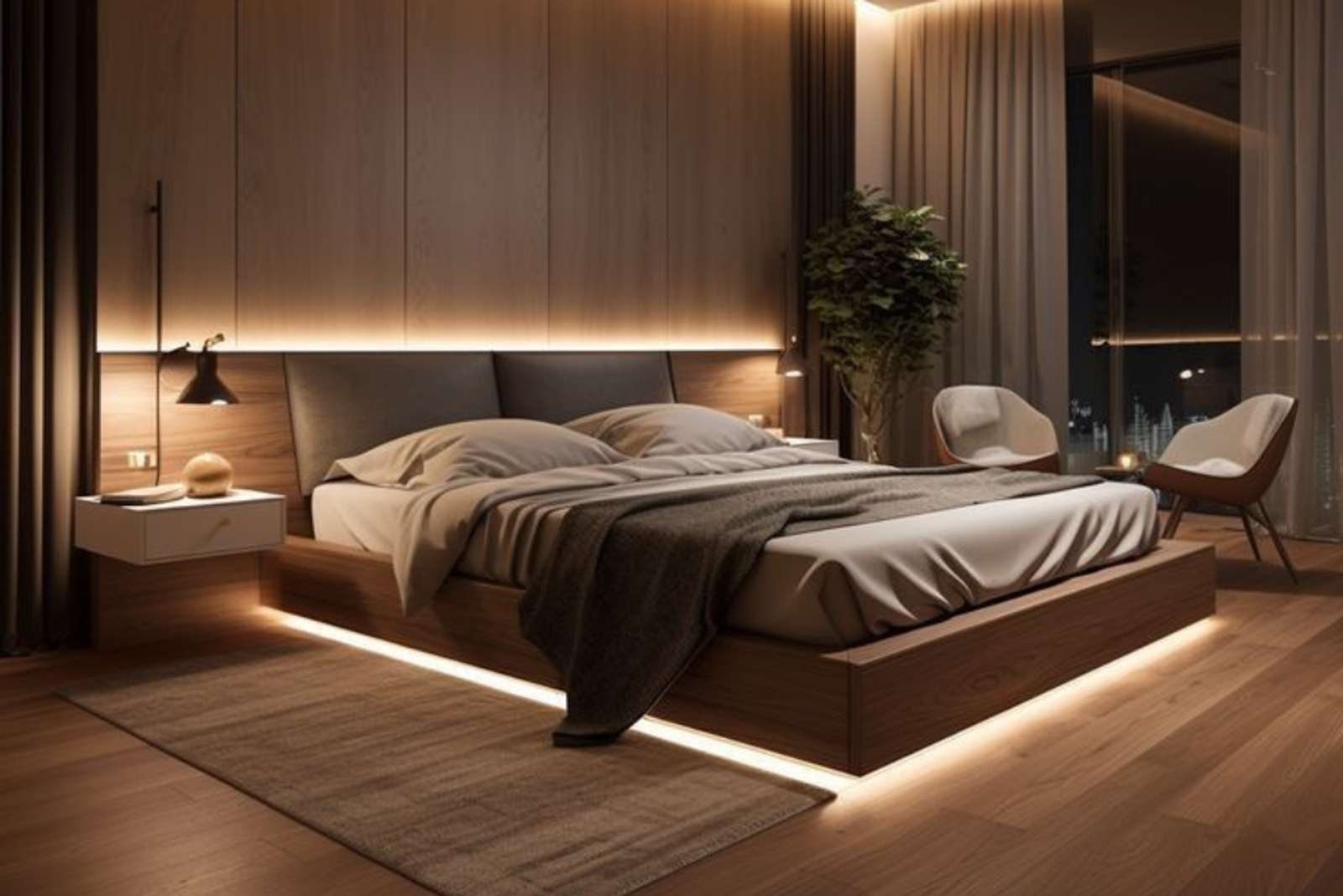 7 Inspirasi Desain Kamar Tidur Warna Mocha Mousse