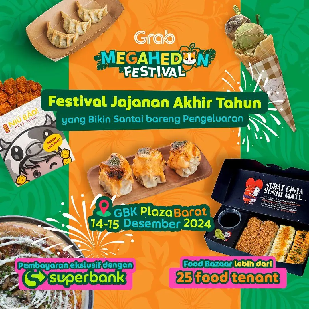 Perdana! Grab dan Superbank Gelar Megahedon Festival 2024