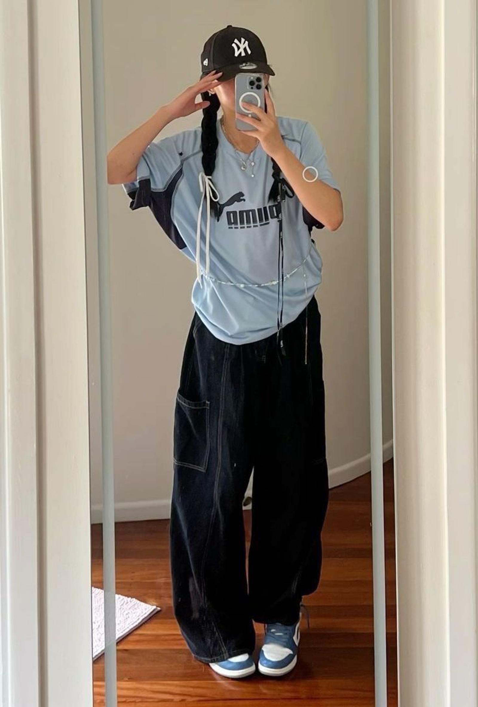 Inspirasi Outfit Sporty Celana Kulot Cargo Wanita