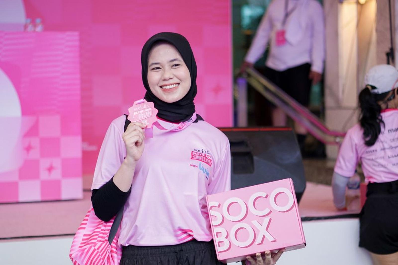 Keseruan Sociolla Bestie Pink Run 2025 with Livin’ by Mandiri 