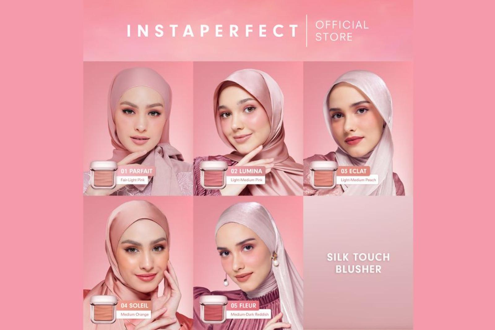 Instaperfect Silk Touch Blusher Liquid, Pipi Merona dan Glowing 