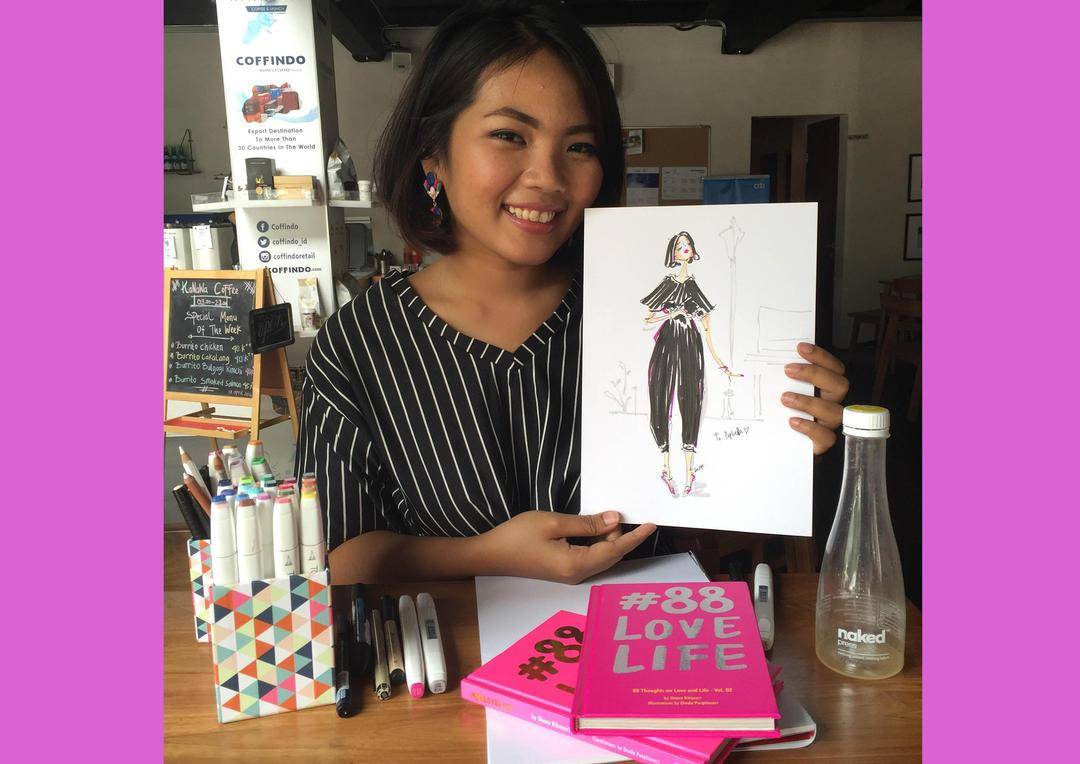 Dinda Puspitasari, Ilustrator #88 Love Life, Berbagi Cara Kreatif untuk Mencintai Diri Sendiri 