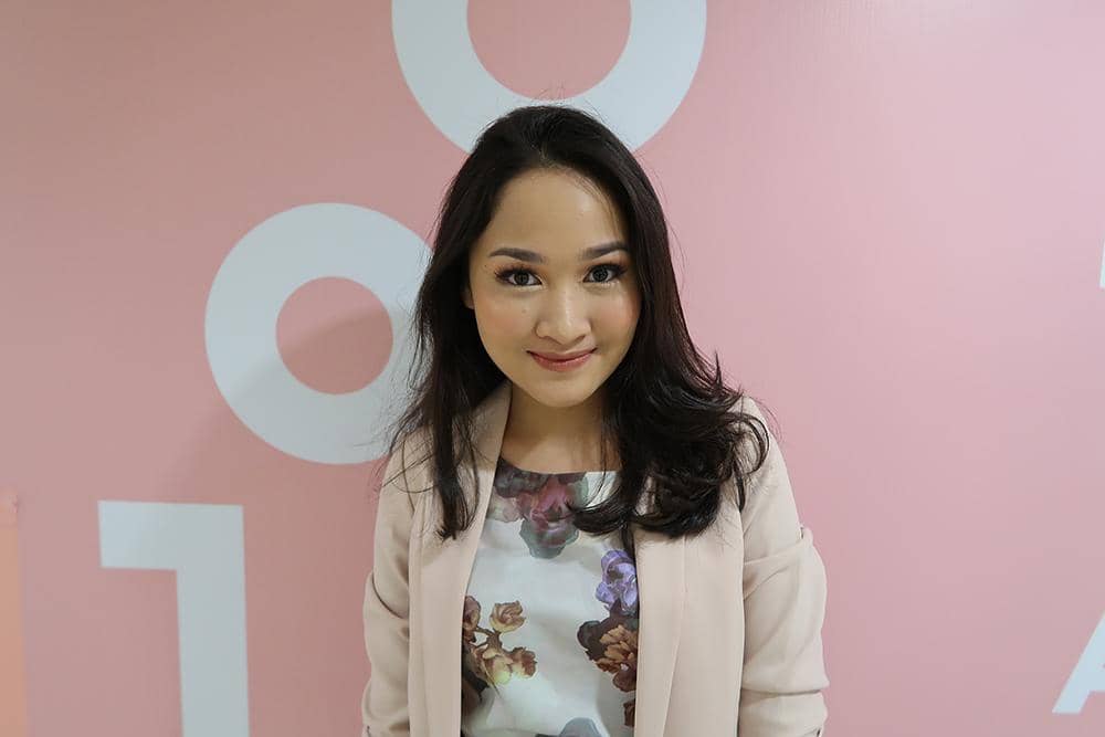 Penampilan Kiara Leswara setelah diriasi oleh Janine