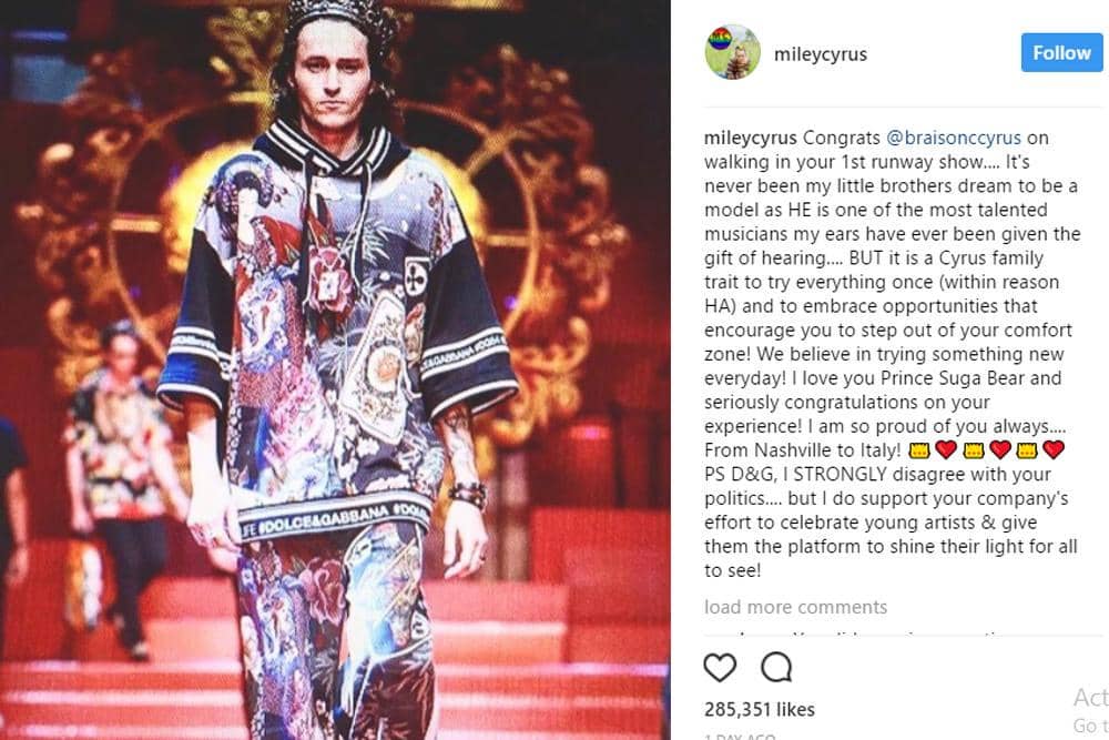 via Instagram: @mileycyrus