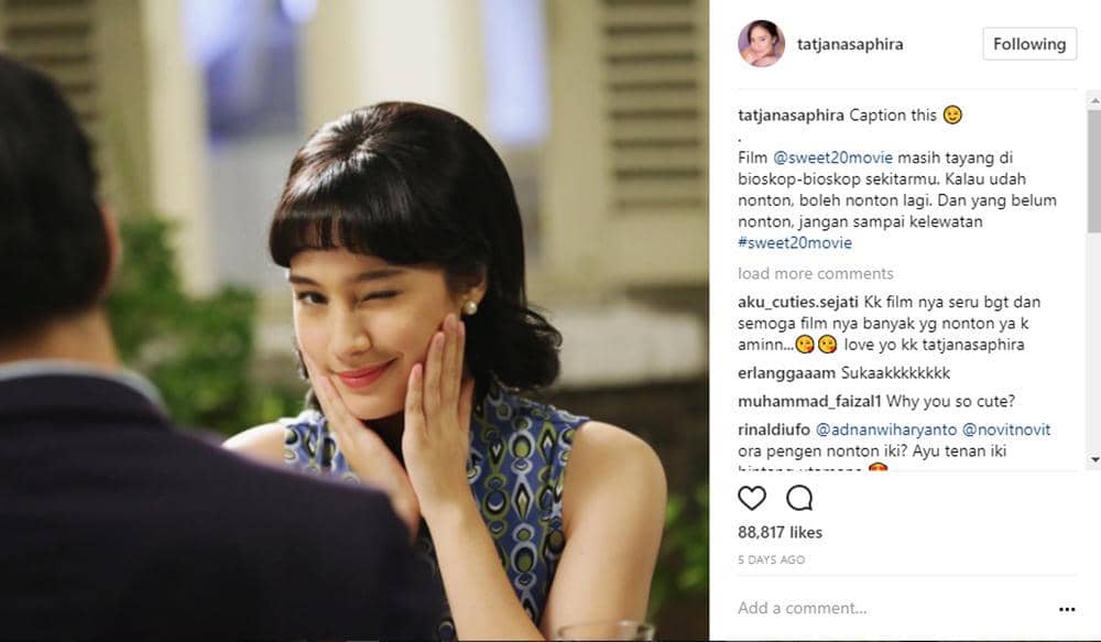 Instagram @tatjanasaphira