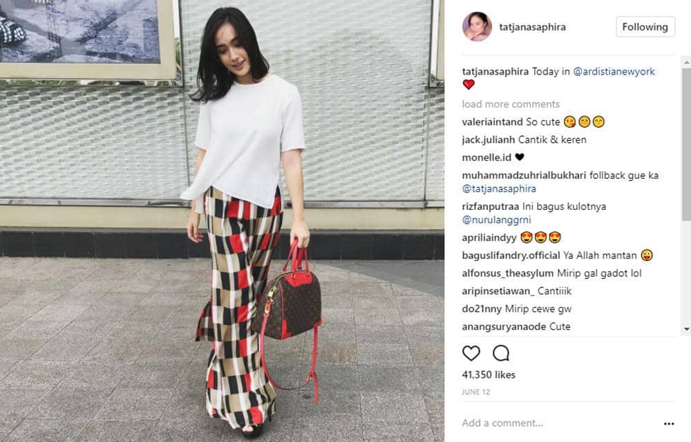 Instagram @tatjanasaphira