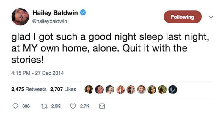 Elle.com/ Twitter.com/haileybaldwin