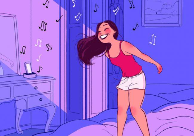 10 Ilustrasi Perempuan yang Bahagia Bisa Nikmati 'Me Time'