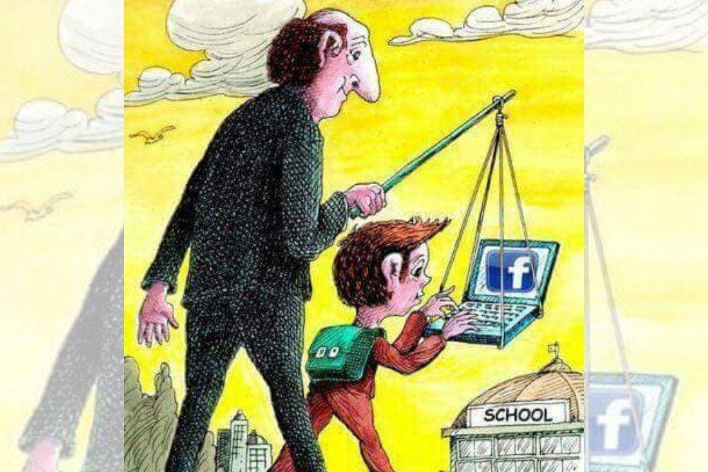 10 Ilustrasi Ini Gambarkan Kecanduan Media Sosial yang Mengkhawatirkan