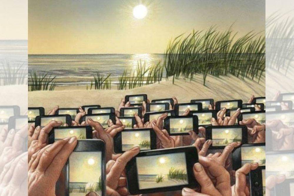 8 Ilustrasi Ini Sindir Gaya Hidup Manusia yang Kian Individualistis