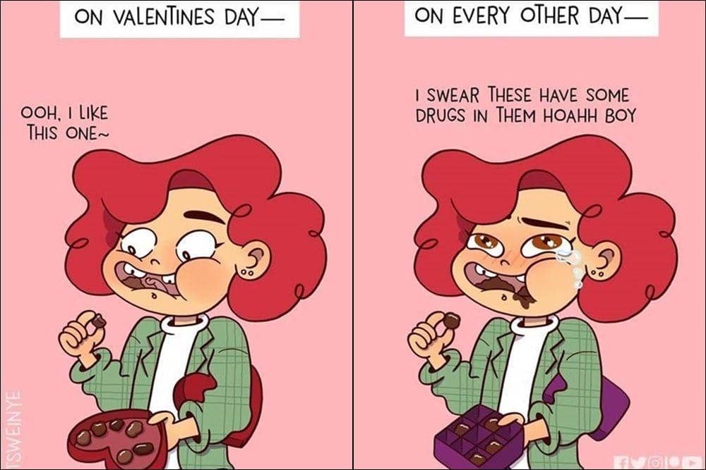 9 Ilustrasi Lucu tentang Jatuh Bangun Perempuan Saat Kelamaan Single