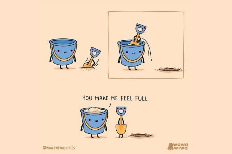 Gemas! 10 Ilustrasi Lucu Ini Gambarkan Benda Mati kalau Punya Pasangan