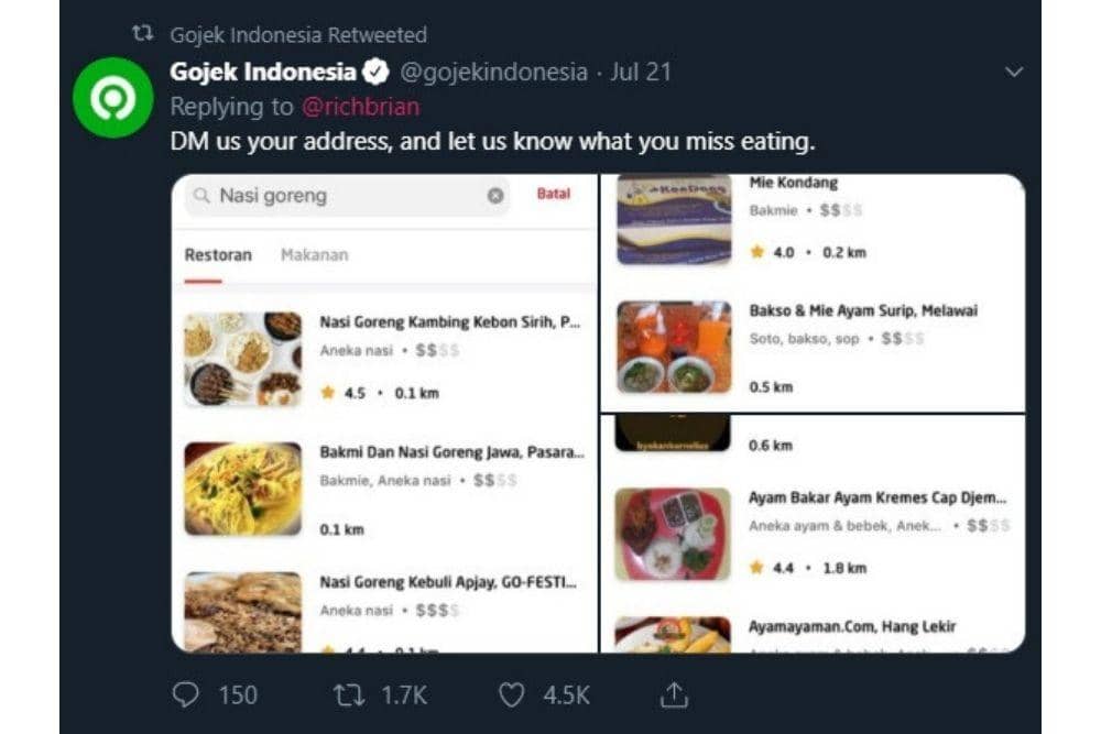 Twitter.com/gojekindonesia