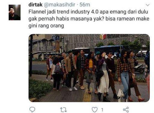 Nggak Cuma “Menjajah” Jakarta, Pasukan Flannel Juga Trending di Medsos