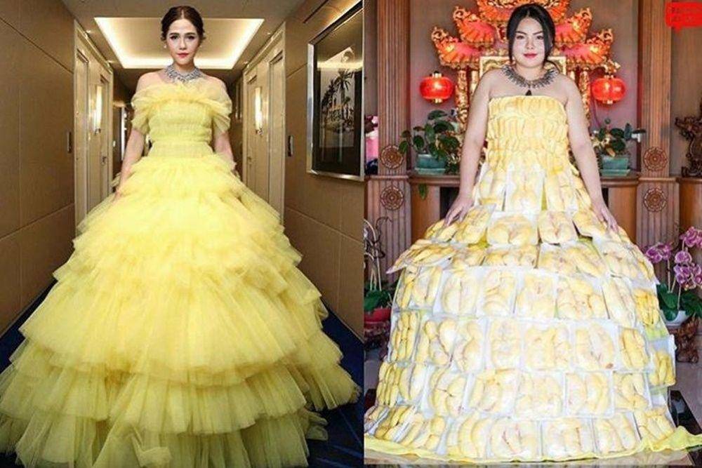 15 Foto Parodi Outfit Artis ini Terbuat dari Makanan!