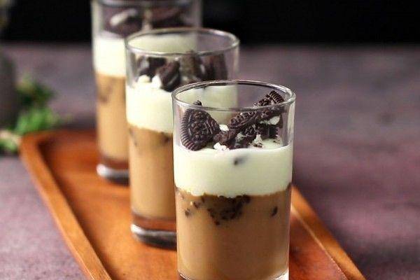 Buat Camilan di Rumah, Ini Resep Puding Kopi Oreo