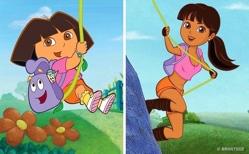 Dora The Explorer/Nickelodeon/www.brightside.me