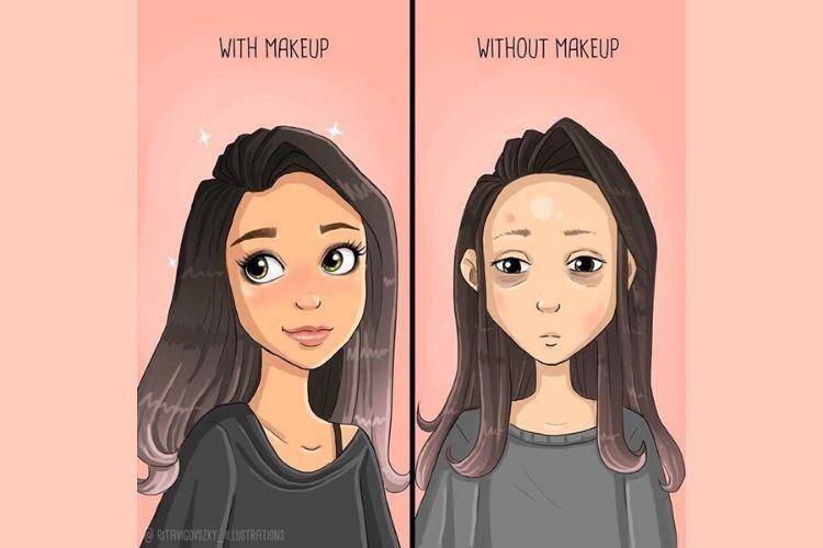 7 Ilustrasi tentang Kehidupan Lucu Perempuan yang Pasti Kamu Banget
