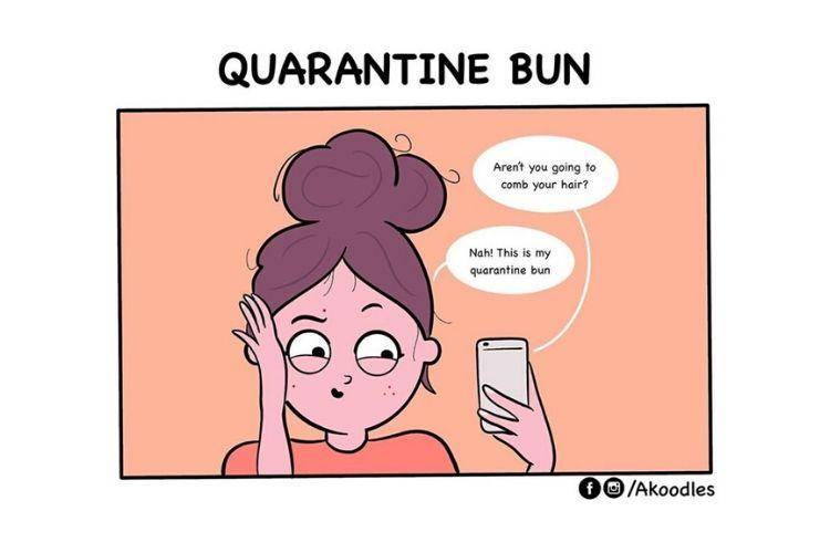 5 Ilustrasi Lucu Problematika yang Kita Alami Selama Social Distancing