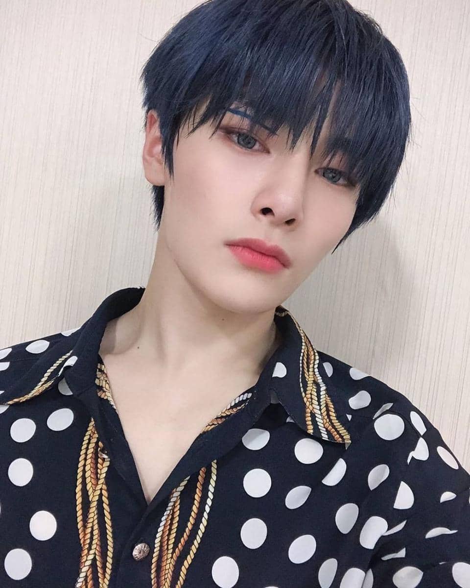 ilustrasi warna rambut warna rambut navy