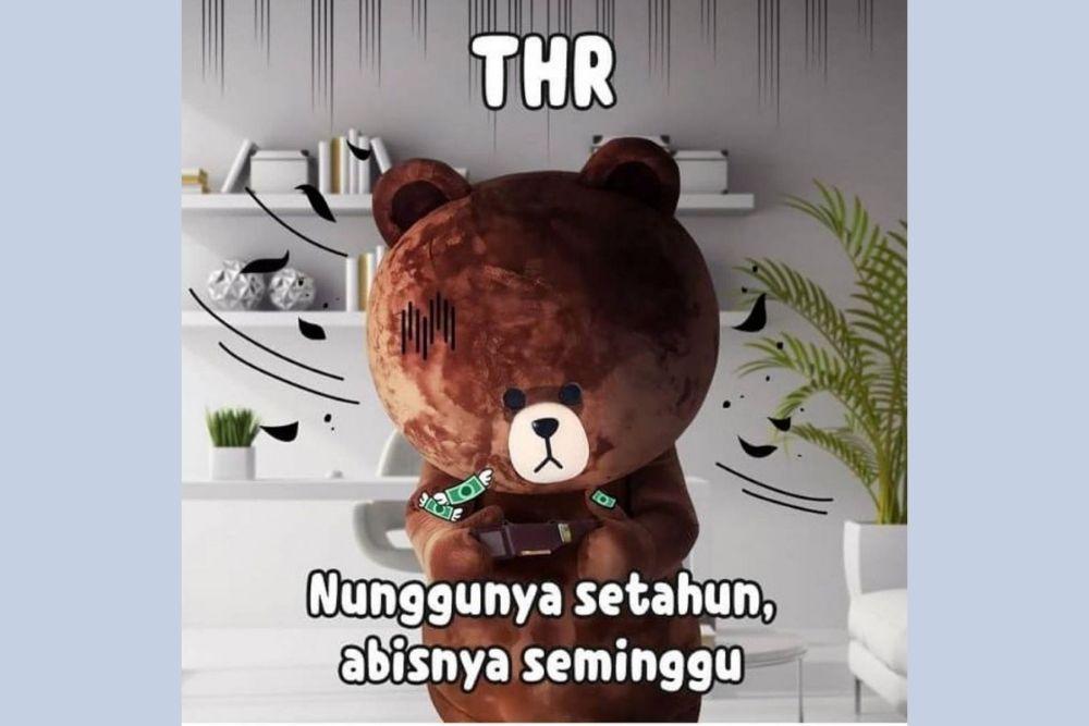 12 Meme Kocak Orang Dapat THR, Ibarat Panas Setahun Hujan Sehari