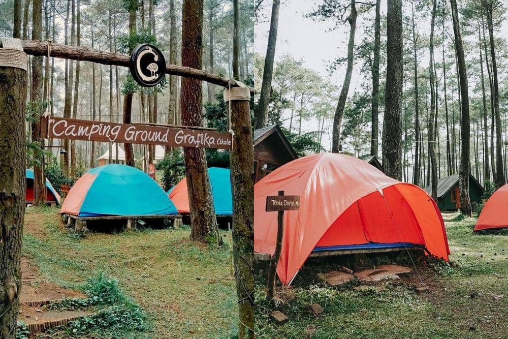 Area camping di Grafika Cikole (instagram.com/officialgrafika)