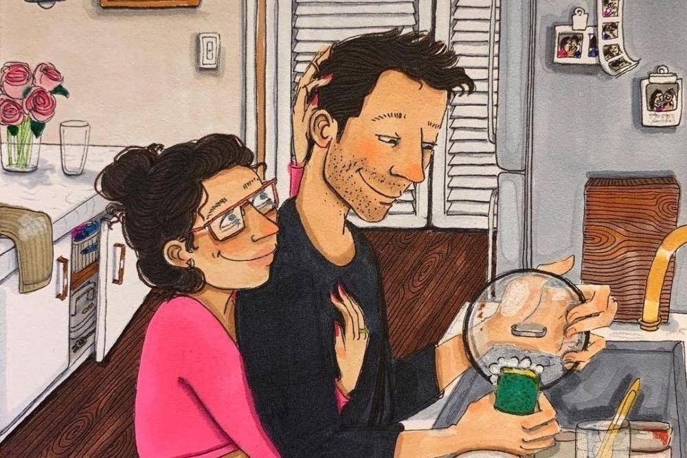 10 Ilustrasi Rasanya Pertama Kali Tinggal Bareng Pasangan Usai Nikah