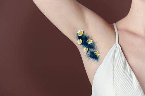 ilustrasi bulu ketiak wanita