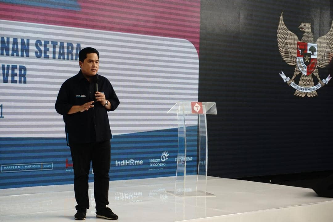 Press Conference #GirlsTakeover 2021 yang dihadiri Menteri BUMN, Erick Thohir (IDN Times/Cynthia Kirana)