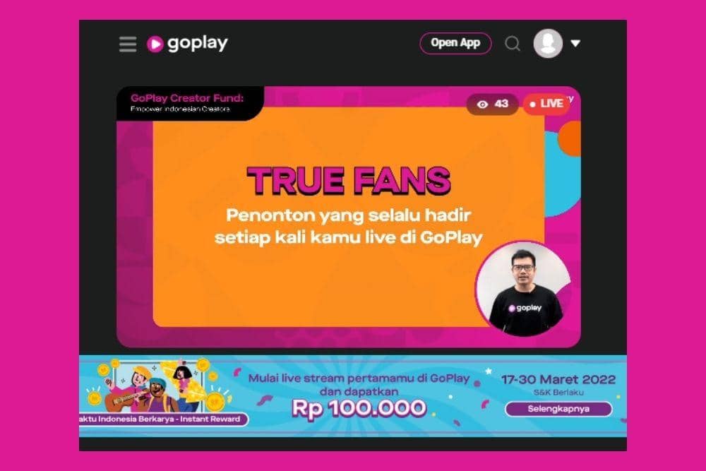 Virtual Media Gathering - Peluncuran Program GoPlay Creator Fund dalam Dorong Tumbuhnya Konten Kreator Baru di Indonesia