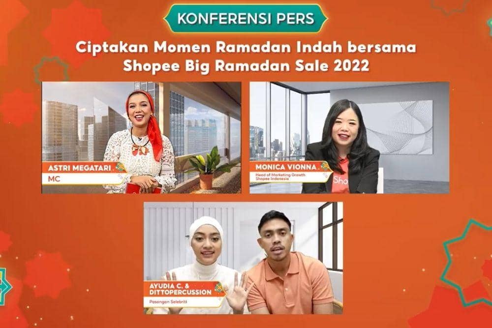Tangkapan Layar Konferensi Pers - Ciptakan Momen Ramadan Indah bersama Shopee Big Ramadhan Sale 2022