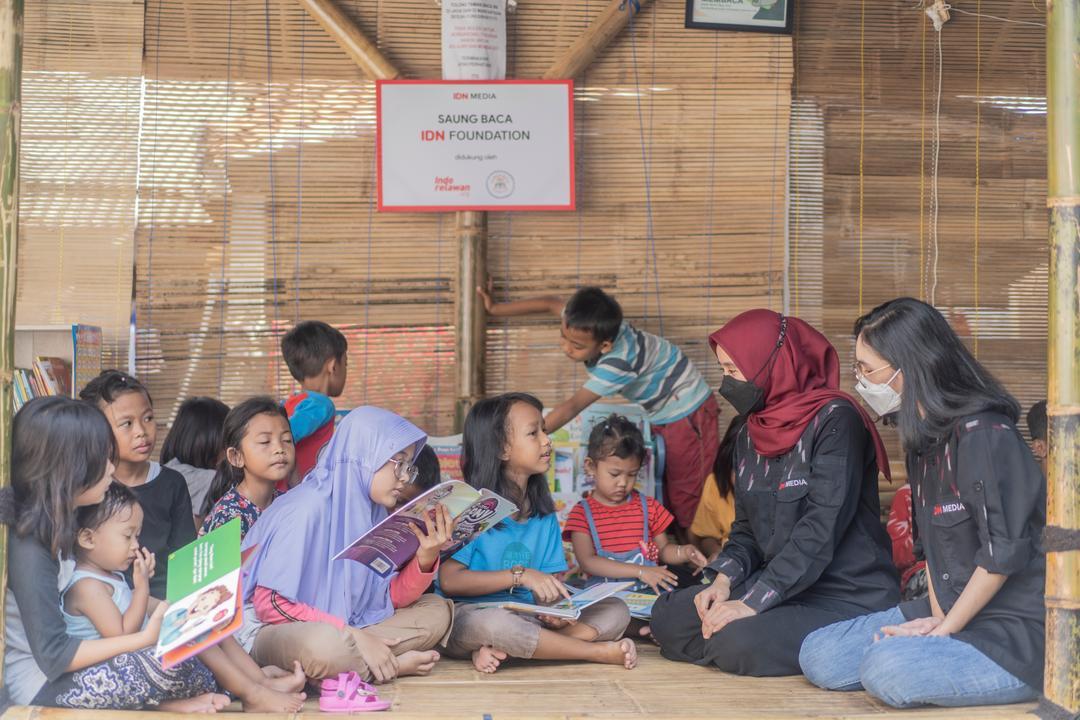 Jadi Sarana Edukasi, IDN Foundation Bangun Saung Baca Kedua