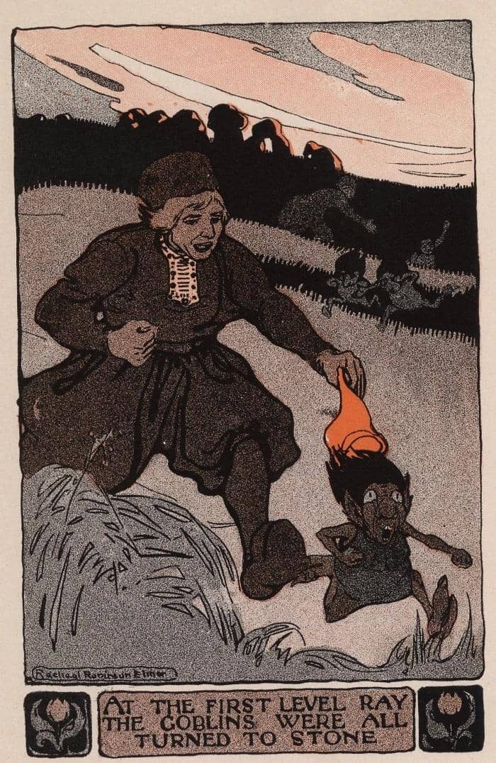 Goblin Turned to Stone oleh William Elliot Griffis (mythus.fandom.com)