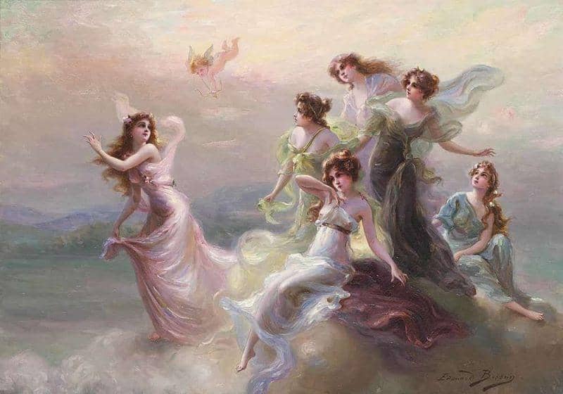 The dance of the nymphs oleh Edouard Bisson (mutualart.com)