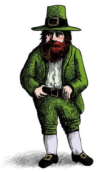 Ilustrasi Leprechaun oleh Jean-noël Lafargue (wikipedia.org)