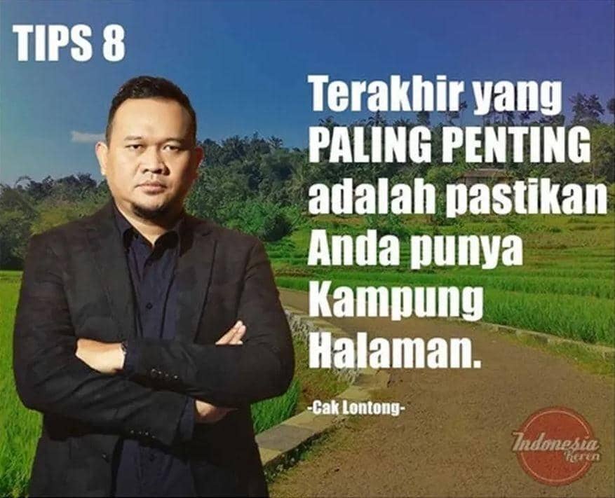 Tips mudik Cak Lontong