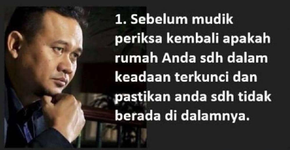 Tips mudik Cak Lontong
